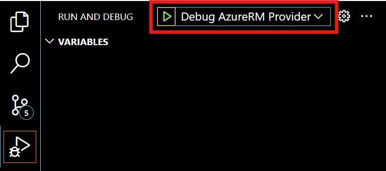 Debug tab