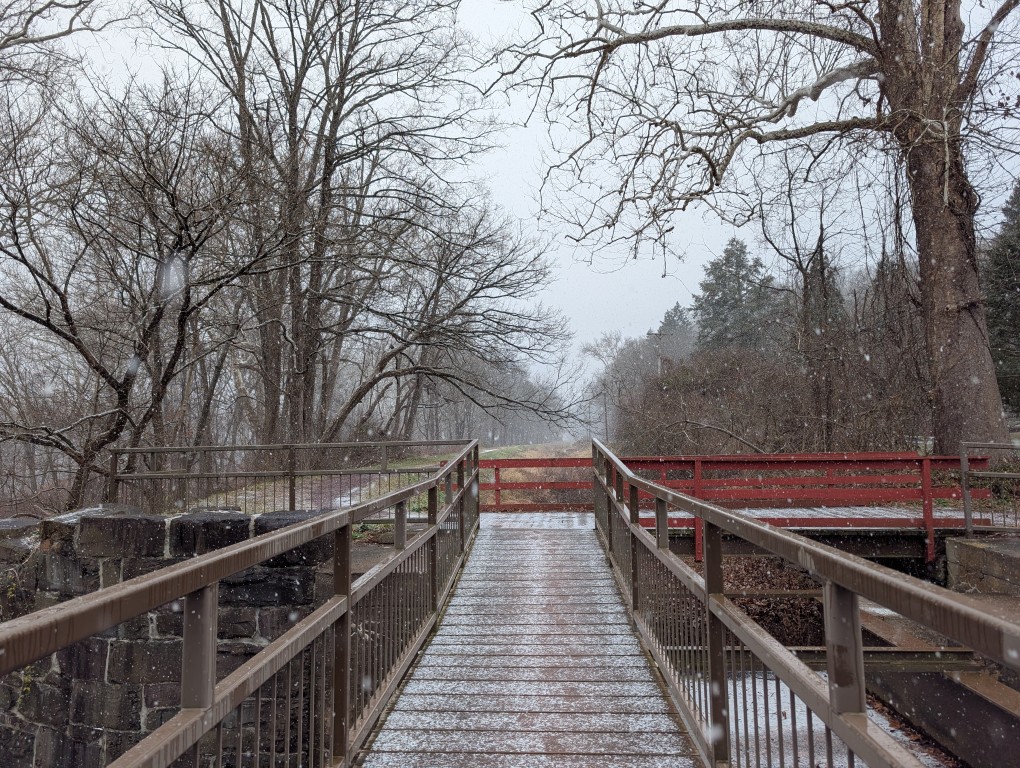 Snowing on the Delaware